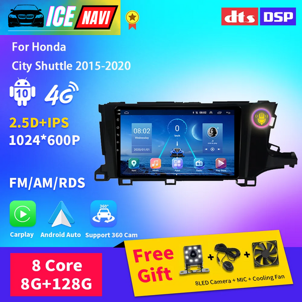 ICEANVI Multimedia Android Carplay Autoradio For For Honda City Shuttle 2015-2020