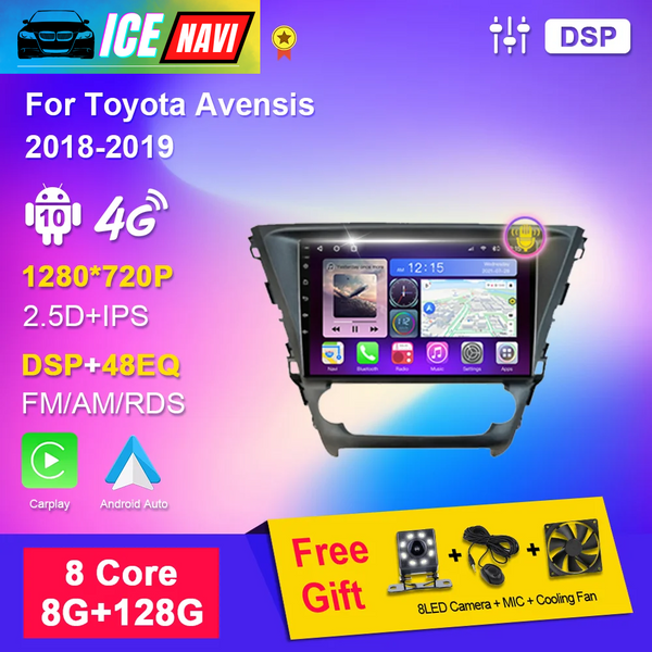 ICENAVI Multimedia Player Navigation GPS Support Orginal Camera for Toyota Avensis 2018-2020