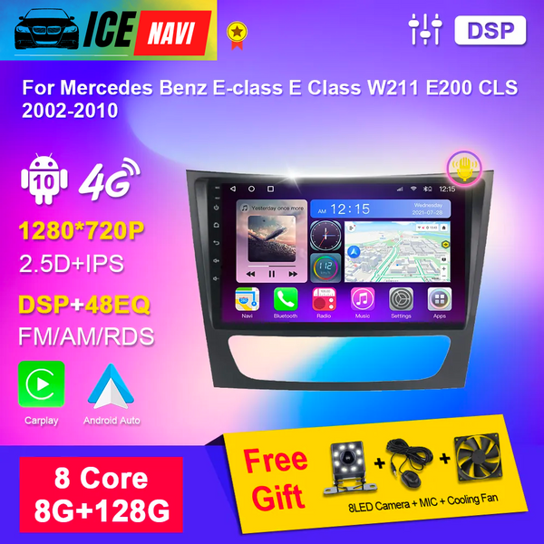 ICENAVI Multimedia Video Player For Mercedes Benz E-class E Class W211 E200 CLS 2002-2010