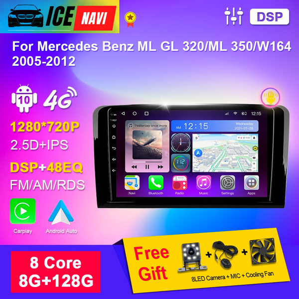 ICENAVI Android 10 Car Radio Player For Mercedes Benz ML GL 320/ML 350/W164 2005-2012