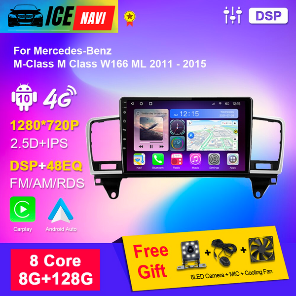 ICENAVI 9 Inch Android Player For Mercedes Benz M-Class M Class W166 ML 2011-2015