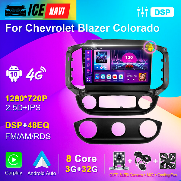 ICENAV Car Radio Multimedia Video Player for Chevrolet Blazer Colorado 2011-2018