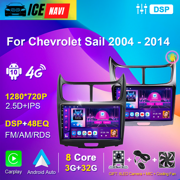 ICENAVI 2 Din Android Car Autoradio Stereos for Chevrolet Sail 2004-2014