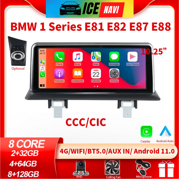 ICENAVI Android 11 Car Radio For BMW 1 Series E81 E82 E87 E88