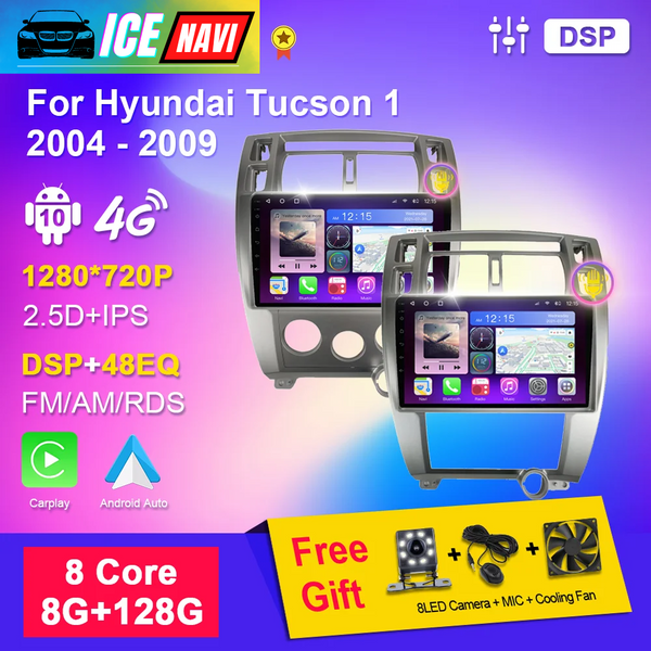 ICENAVI Car Radio Autoradio Android Stereo Multimedia Player For Hyundai Tucson 1 2004-2009