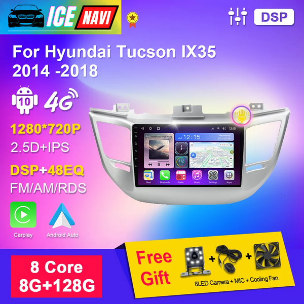 ICENAVI IPS Navigation Multimedia Android Radio For Hyundai Tucson IX35 2014-2018