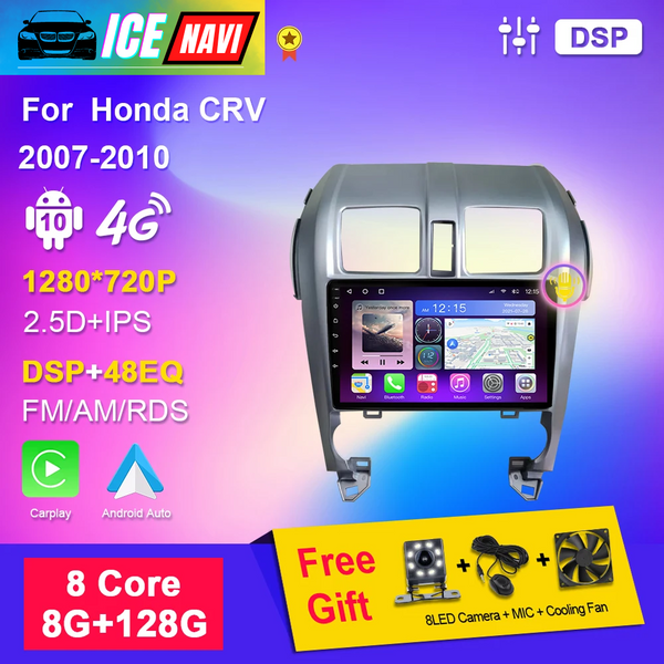 ICENAVI Carplay Android Auto Car Radio Multimedia Player For Honda CRV 2007-2010