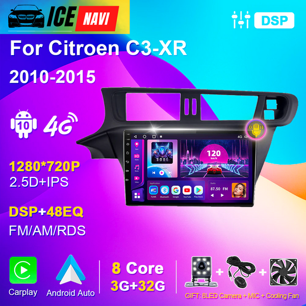 ICENAVI Car Multimedia Navigation Radio For Citroen C3-XR C3XR 2010-2015