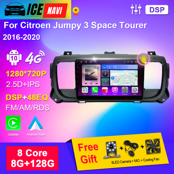 ICENAVI Multimedia Car Radio For Citroen Jumpy 3 Space Tourer 2016-2021