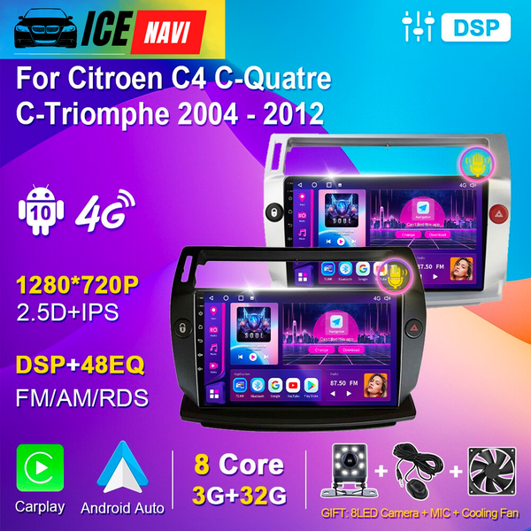 ICENAVI Car Intelligent System Android 10 for Citroen C4 C-Quatre / C-Triomphe 2004-2012