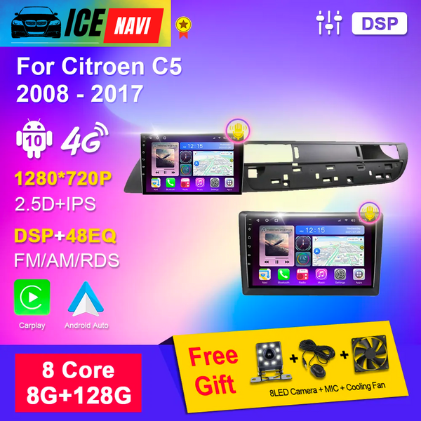 ICENAVI Car Radio Multimedia GPS Navigation For Citroen C5 2008-2017