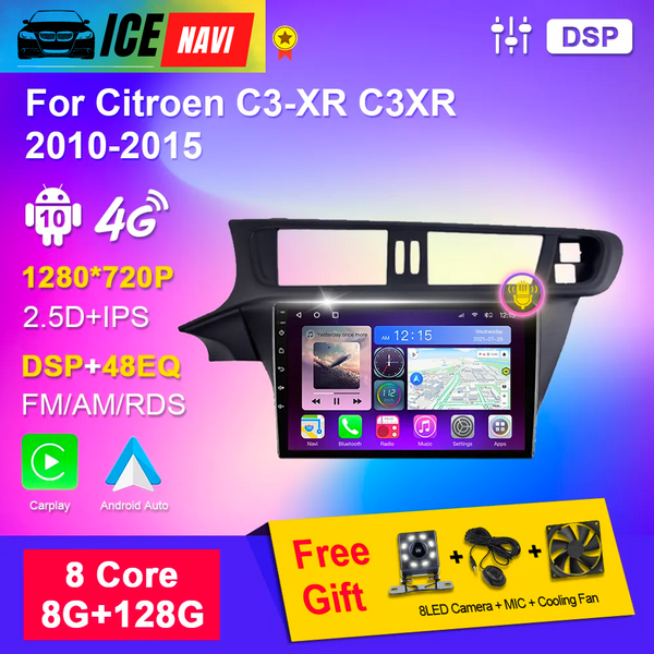 ICENAVI Car Radio Multimedia Navigation For Citroen C3-XR C3XR 2010-2015