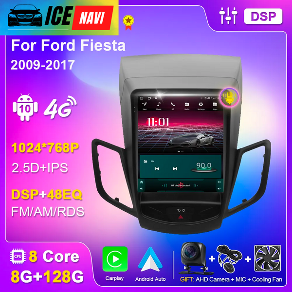 ICENAVI Multimedia Android Car Radio for Ford Fiesta 2009-2017