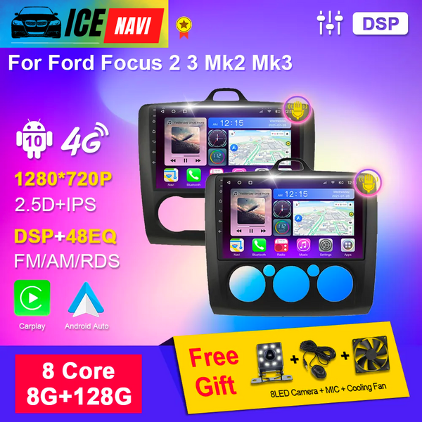 ICENAVI Multimedia Android Car Radio For Ford Focus 2 3 Mk2 Mk3 2004-2011