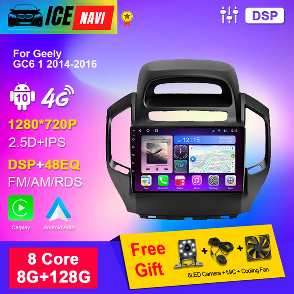 ICENAVI Android 10 Navigation Autoradio For Geely GC6 1 2014-2016