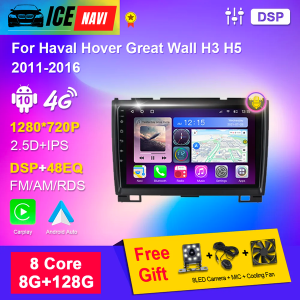 ICENAVI Stereo Car Radio Multimedia For Haval Hover Great Wall H3 H5 2011-2016